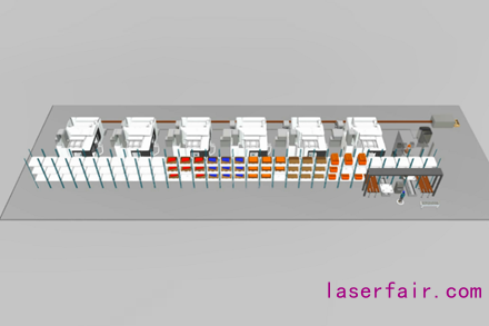  Fastems旗艦版定制型柔性自動(dòng)化系統(tǒng)——MLS，在集成多臺(tái)機(jī)加設(shè)備的同時(shí)，還將自動(dòng)去毛刺單元、機(jī)內(nèi)檢測(cè)、視覺系統(tǒng)、打印機(jī)、集中切屑處理系統(tǒng)、中央冷卻系統(tǒng)等一系列生產(chǎn)輔助設(shè)備靈活集成到生產(chǎn)線中。