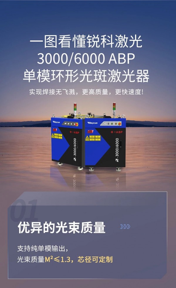 打破國外壟斷，無飛濺焊接利器ABP3000/6000單模環(huán)形光斑激光器，一圖看懂