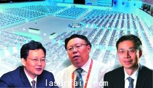 左起李大霄、曹鳳岐、李迅雷 張常春/制圖